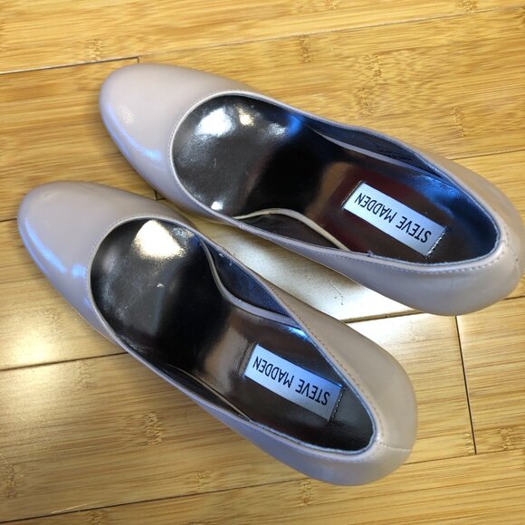 Trinitie Blush Steve Madden Stiletto Pump Heel Neutral Platform sz 9.5 - Picture 4 of 8